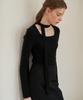 Peullobeu Scarf Squre Neck Knit (Bk)