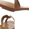 Used AUTHENTIC HERMES Oran Sandals Brown Leather