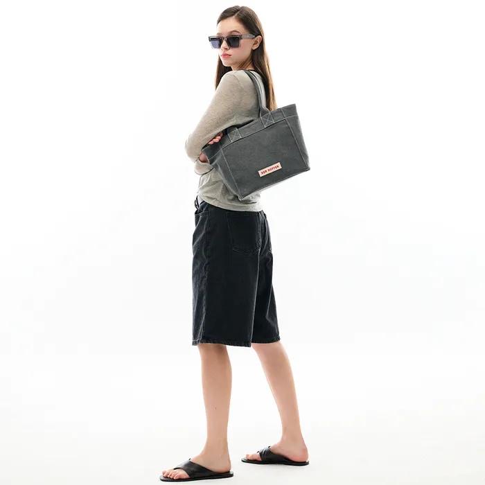 SHOPPER VINTAGE [CHARCOAL]-MEDIUM