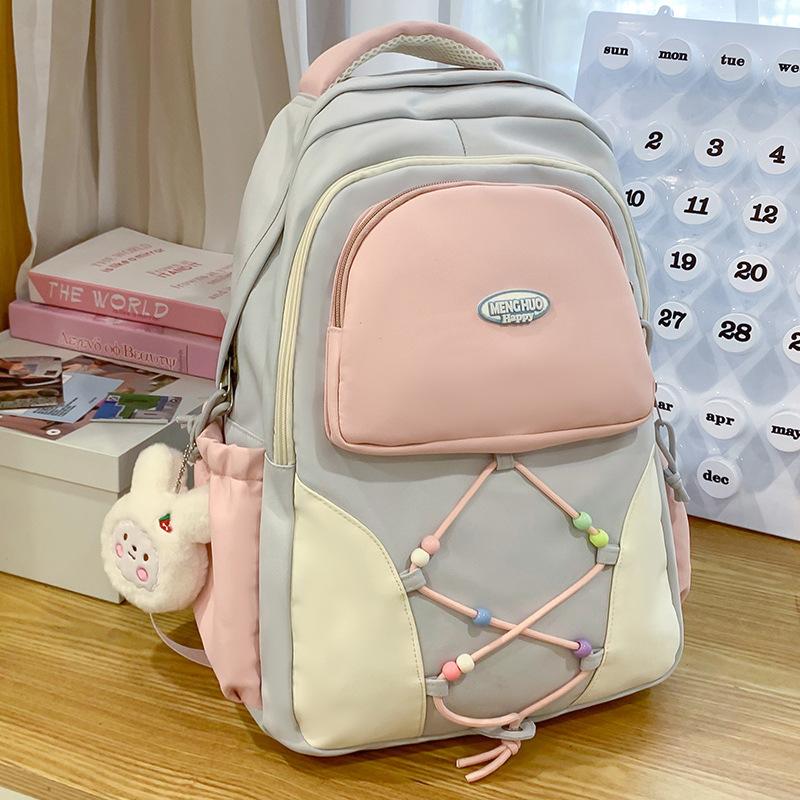 Children's Schoolbags for Primary School Students  Female College Students  Contrasting Color Backpacks