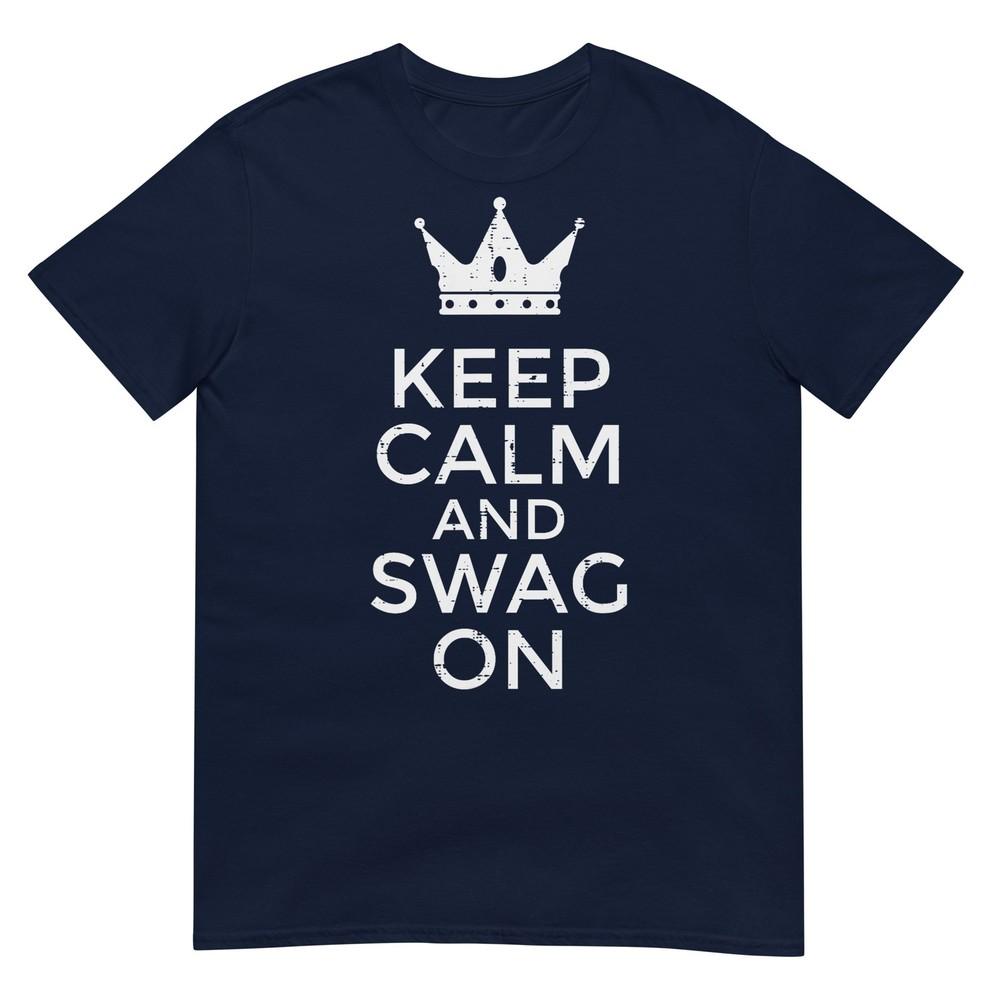 Keep Calm And Swag On Funny Saying Quote Meme Unisex Unisex Kids TShirt S