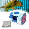 Winter Warm Bird Nest Nut Fixing Parrot Bed Shed Hut Parrot Sleeping Nest for Budgies Hamster Small Animal Parakeet Conures