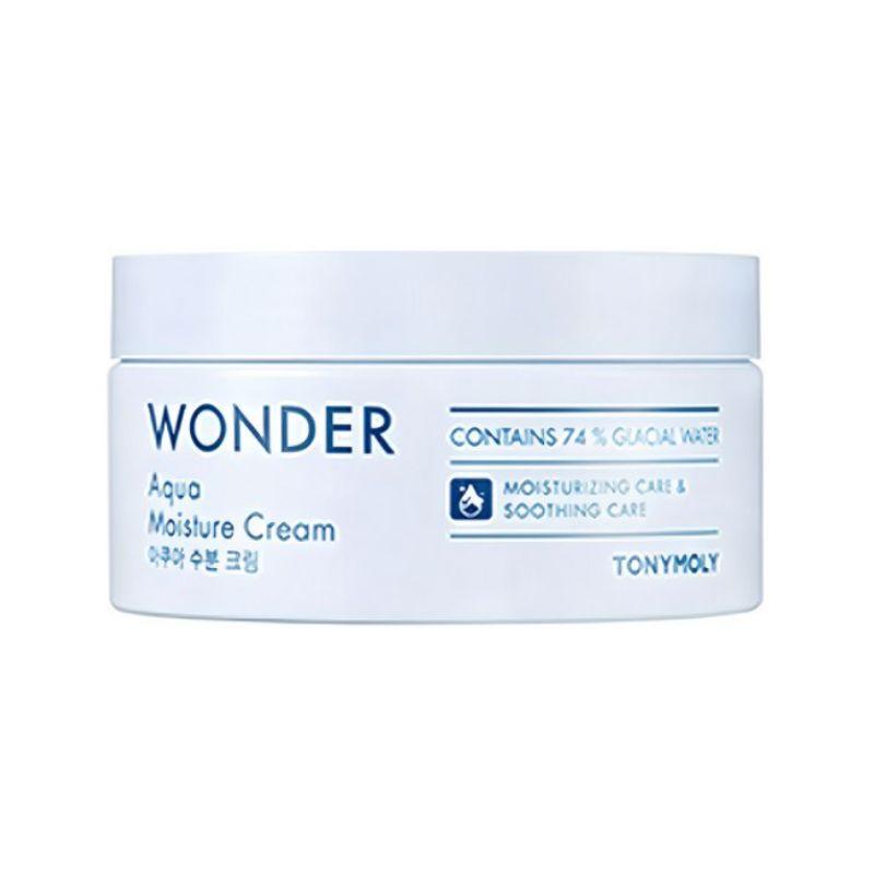 TONYMOLY Wonder Aqua Moisture Cream 300ml – Ultra Hydrating Large Size Face Cream for Dry & Dehydrated Skin | K-Beauty Water Cream