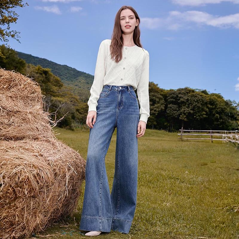 BETU Women's Jacquard Long Sleeve Knit Top