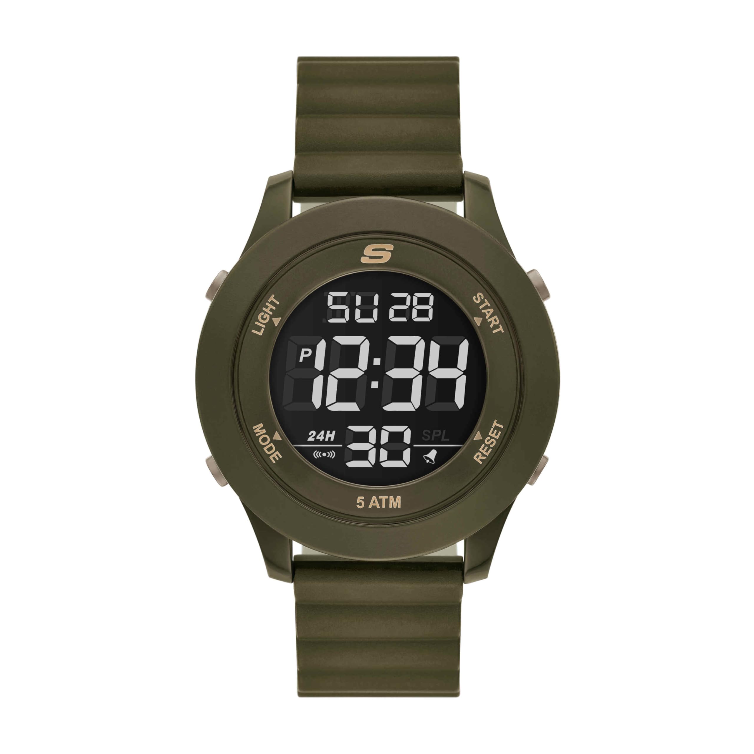 Skechers Digital Silicone Watch SR5223 Men s зелёный
