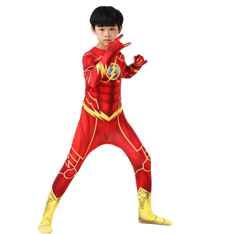 Children's Halloween Superhero Zentai Bodysuit Costume