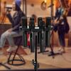 8-Slot Multi Microphone Rack Detachable Wired and Wireless Mic Holder Wear Resist Mics Organize & Display Holder for Stage Show