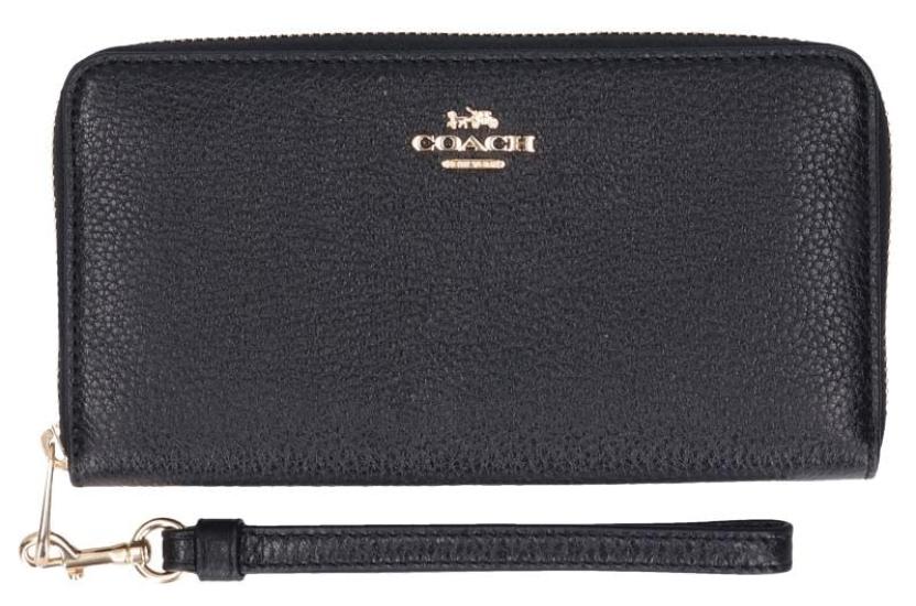 Длинный кошелек Coach на молнии C4451 IMBLK [Б/У]