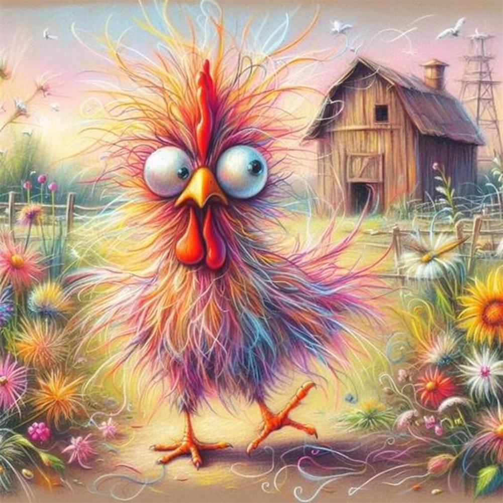 5D DIY Partial Special Shaped Drill Diamond Painting Kit Animal Fish Hot Air Balloon Cat Owl Festival Home Decoration 30x30cm