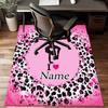 1PC Custom Name Gymnastics Art Theme Floor Mat Ideal for Living Room, Game Rooms, Office, Bedroom,Floor Mat Playful Design