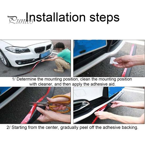 High-quality Car Bumper Strip Front Lip Spoiler Universal Flexible EPDM Material Durable Easy Installation Aggressive Sports Look Premium Workmanship