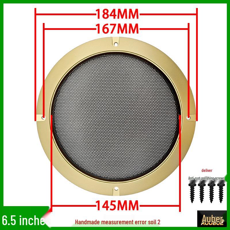 Speaker Grille Metal Mesh Dustproof Covers: 2-10 Inch Sizes for Car Speakers