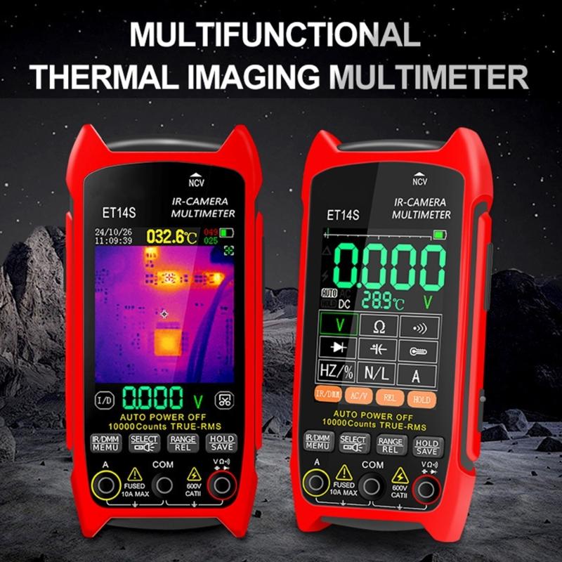 ET14S Thermal Imaging Device Multimeter 2 in 1 Thermal Imager 2.8inch Screenfor Accurate Measurements Home Appliance