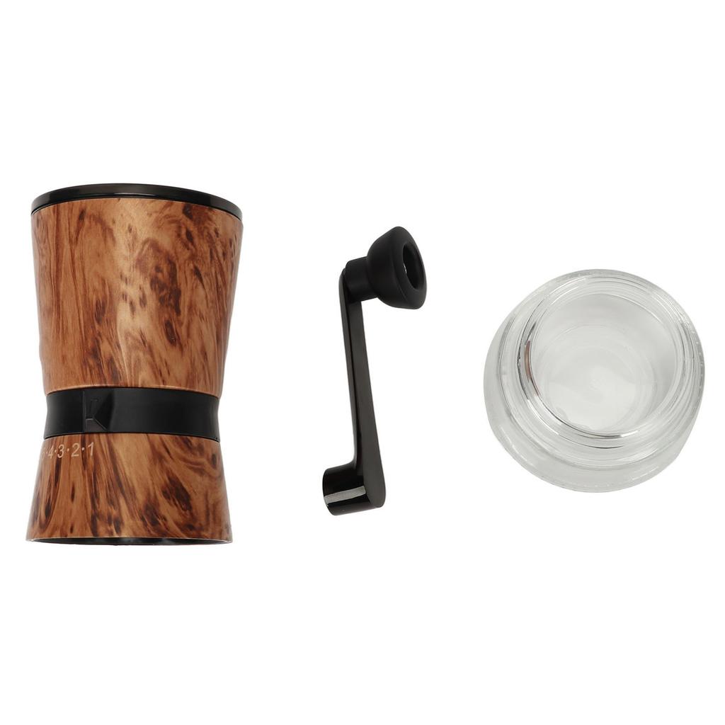 Manuell kaffekvarn Jämn malning Ergonomisk 8-växlad justering Utsökt utseende Bärbar för