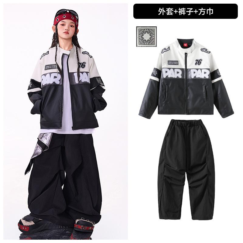 Kinder Street Dance Trendige Kleidung Jungen Hip-Hop Stil Hiphop Performance Kleidung Mädchen Fried Street Cooles Hübsches Anzug Kinder Schlagzeug