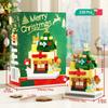 HUIQIBAO MOC Christmas Santa Claus House Building Blocks City Snow Man Candy Home Xmas Tree Brick Set Toy for Children Kids Gift