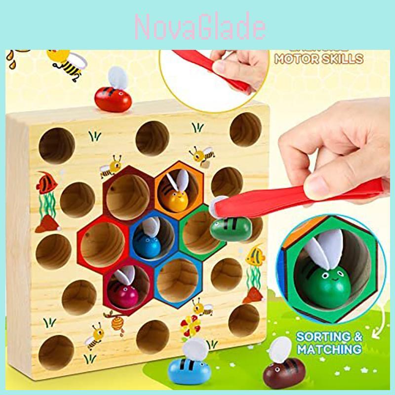 Engaging Wooden Fishing Game Toys For Boys And Girls With Magnetic Elements