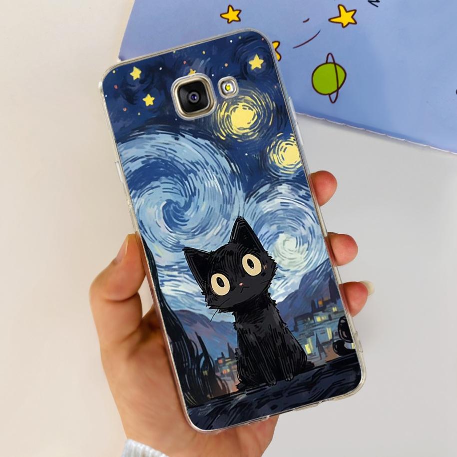 For Samsung Galaxy A3 2016 Case A310F Popular Flower Transparent Silicone Phone Back Cover For Samsung A3 2017 A320F A320Y Funda