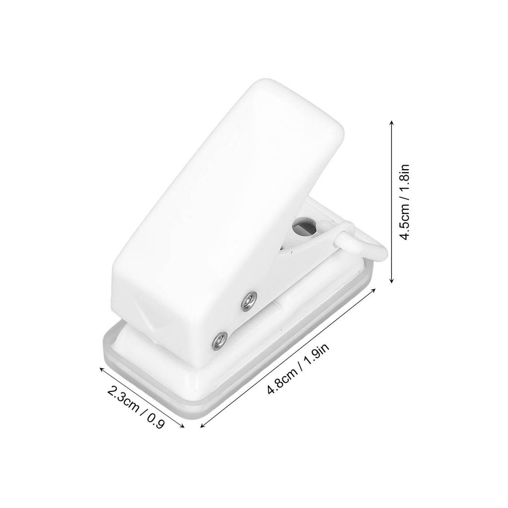 Perfurador de Furos Branco   Perfurador Manual de Furo Único Portátil para Scrapbooks Cartões de Papel Artesanato Papelaria