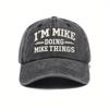New Washed Baseball Hat I'm MIKE DOING MIKE Things Soft Top Outdoor
