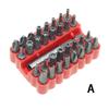 Jeu de 33 embouts de tournevis creux en 1 pour vis de sécurité, vis hexagonales, jeu d'embouts pour accessoires de tournevis électrique, 2 styles