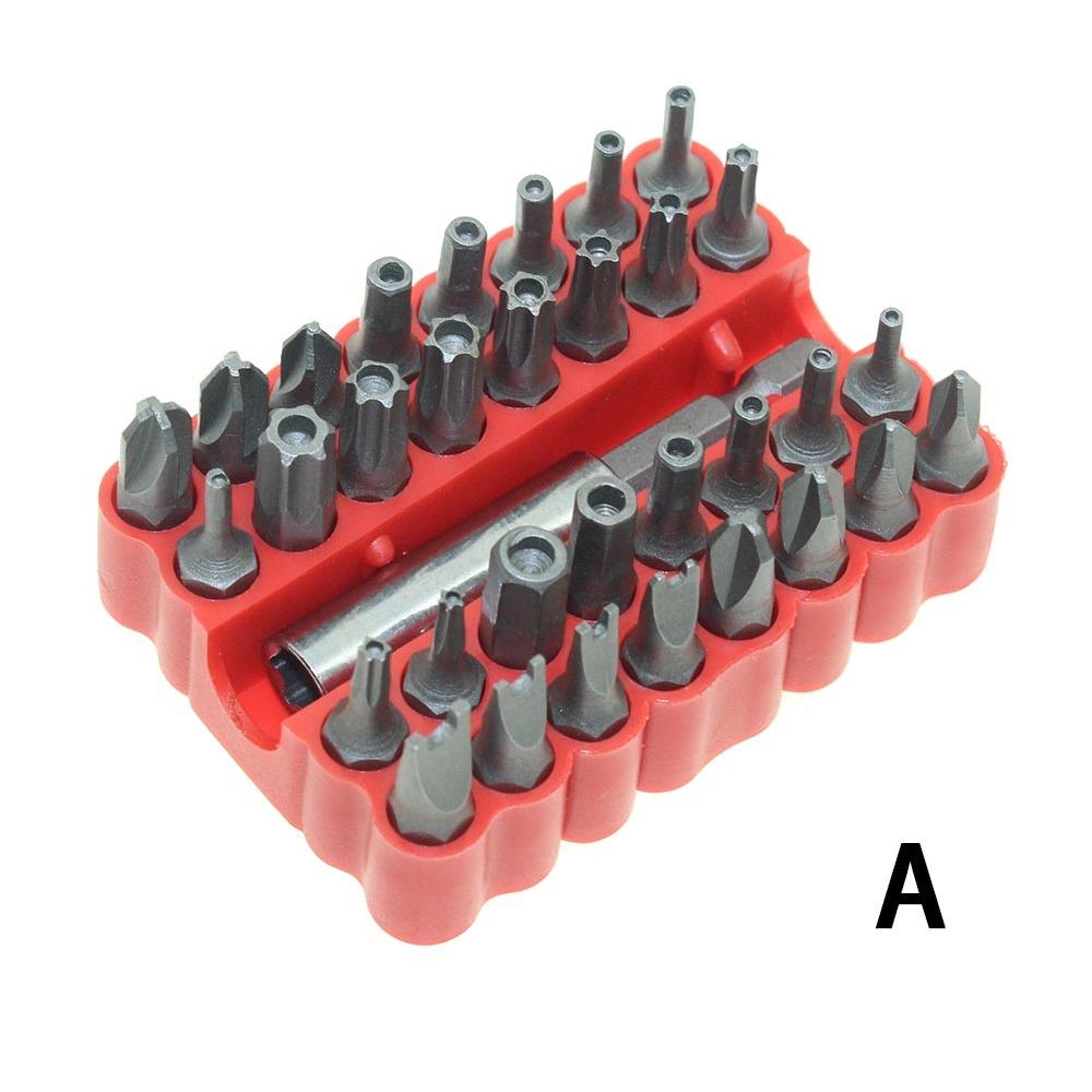 Jeu de 33 embouts de tournevis creux en 1 pour vis de sécurité, vis hexagonales, jeu d'embouts pour accessoires de tournevis électrique, 2 styles