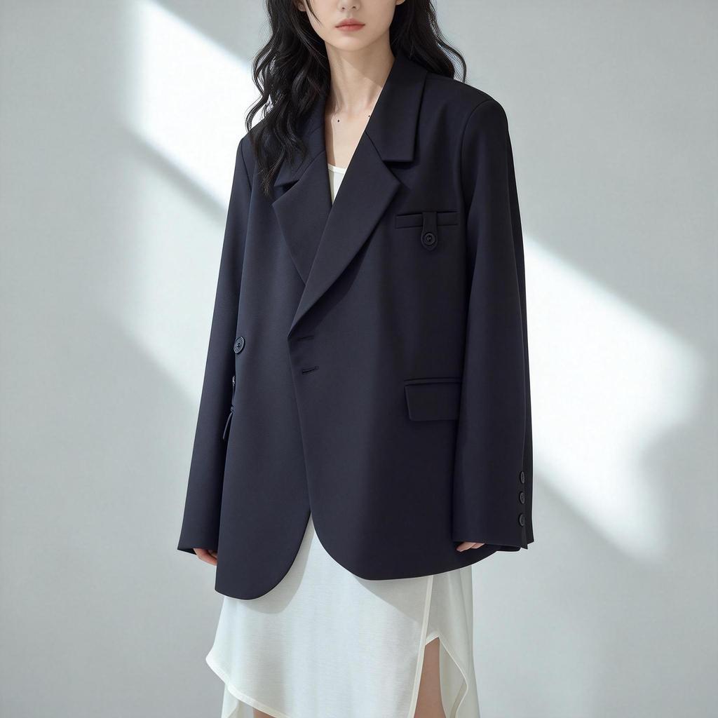 Women's Casual Spring-Autumn Korean Style Loose Suit Jacket