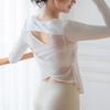 OEING Damen Langarm Slim-Fit Schnelltrocknendes Yoga & Fitness Top