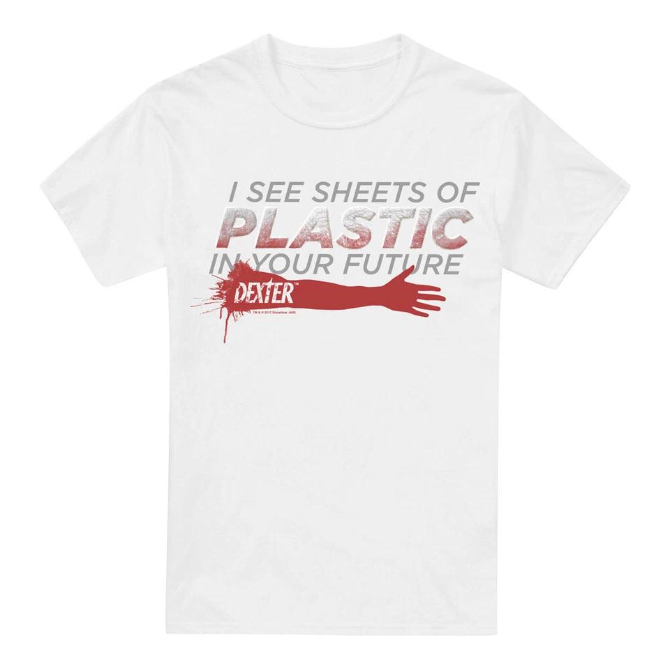 Dexter Plastic Prediction T-Shirt S-2XL, White S