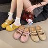 Baotou half slippers women's new spring and summer sandals lazy one pedal Mary Jane single shoes