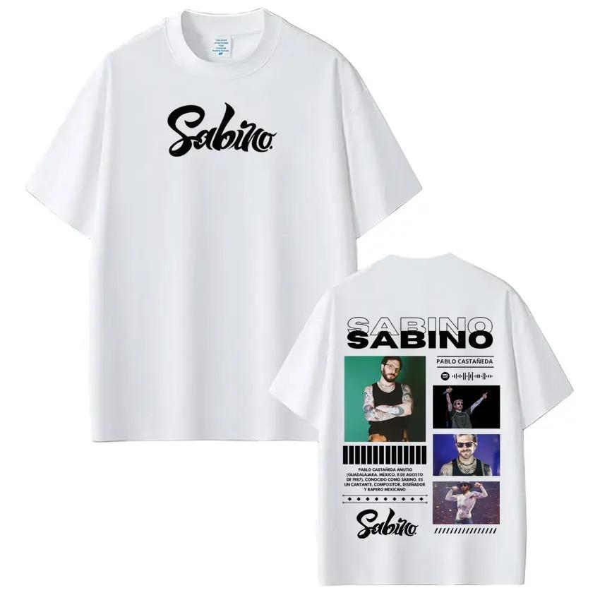 Unisex Harajuku Style Fashion Short Sleeve Casual High Quality TShirt Rapper Sabino Album Tour Printed Women And Men TShirt