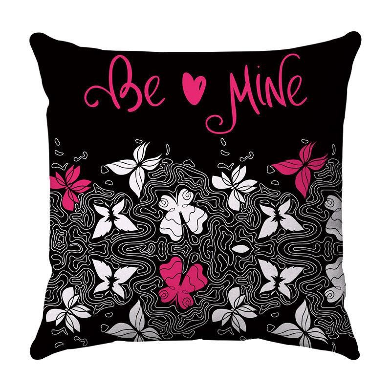 Divination and butterflies Digital printing short plush pillow covers for car sofa office cushion cover home goods 60x60cm