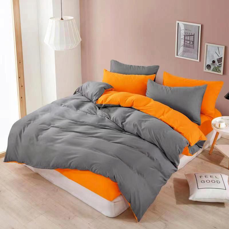 Bedding Set 200x220 Cm Pink Graphite Double-sided 3-piece Set Hit