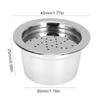 45x30x25mm Refillable Coffee Filter With Spoon Brush Coffee Capsule Cup  Cafe Use