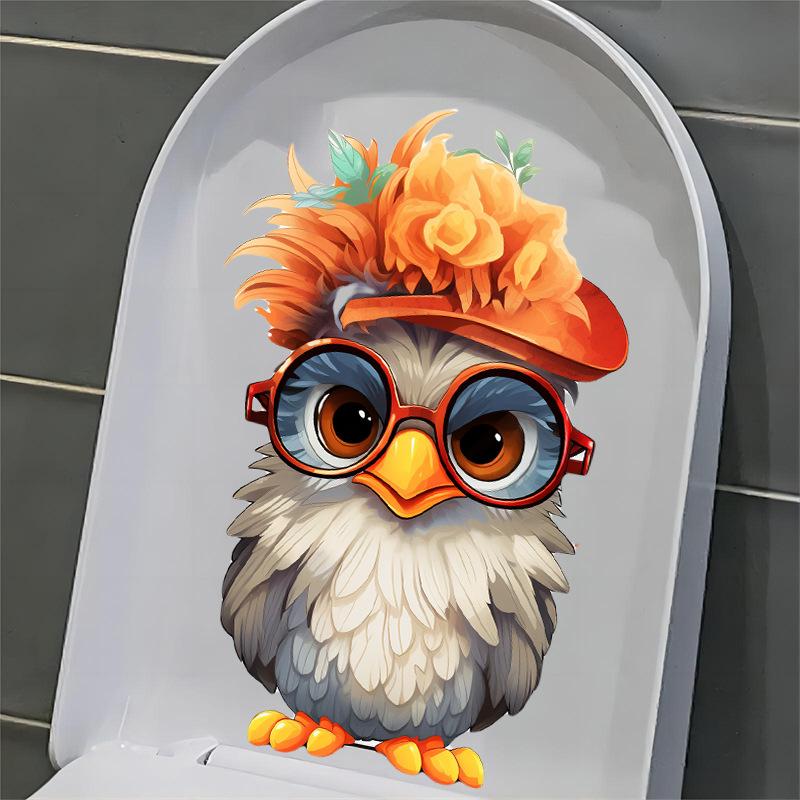 Roztomilé ptačí samolepky na zeď Kreativní dekorace do dětského pokoje na toaletu Moderní samolepky
