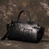 New Genuine Leather Handbag with Top Layer Cowhide, Fashionable Women's Single Shoulder Personalized Wing Bag, Versatile and Casual Large Bag