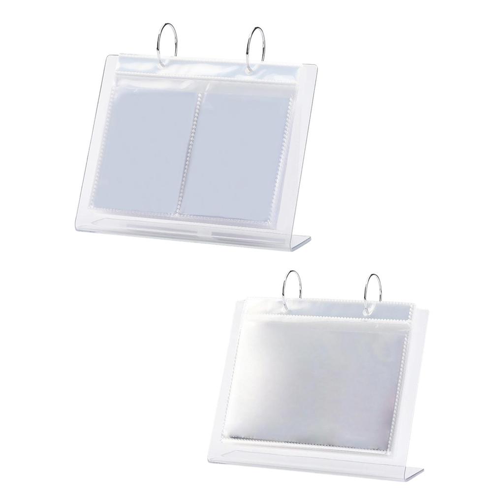 Desktop Acrylic Photo Album Small Clear Frames Clear Flip Frame Mini Photo Album for Mini Film Photo Display Family Table