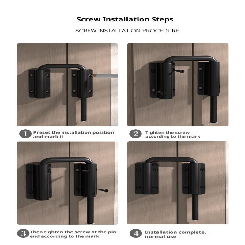 1Pcs Durable Aluminum Alloy Door Latch Lock 90/180 Degree Gate Latch Safety Anti-Theft Buckle Door Bolts Door Buckle Hardware