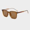 New Retro Square Frame Sunglasses 9811 – Men's Fashionable European & American Style with High-End Cellulose Acetate