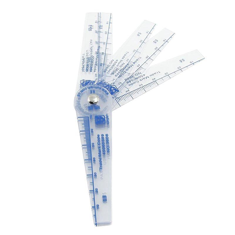 

AEE2-Plastic Feeler Gauge 0.05-1Mm Thickness Measuring Tools 13 In 1 Feeler Gauge For Measuring Gaps