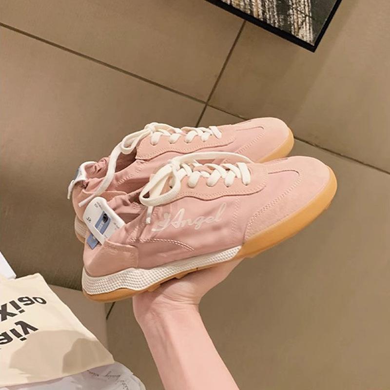 

Grape mother same style~ breathable leather Dexun shoes 2025 new lightweight Forrest Gump shoes women s casual shoes large size 41-43 43 розовый