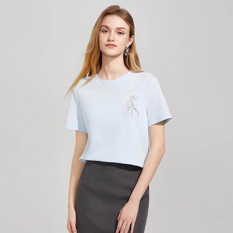 Tatu Women s Dragonfly Embroidered Short Sleeve T-Shirt M