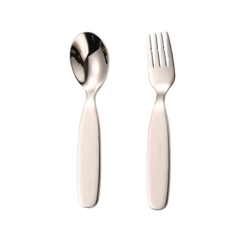 Ruhan Thickened Wide-Handle Stainless Steel Dessert & Kids Spoons