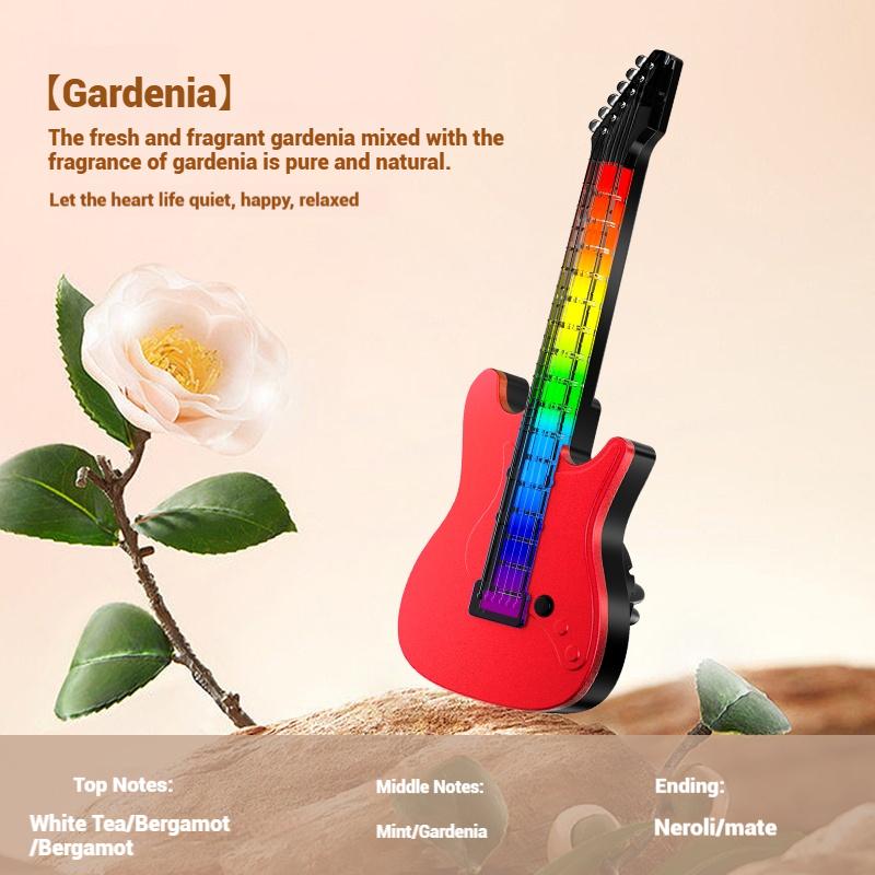 

Мини Диффузор для Ароматерапии в Форме Гитары Вращающийся Долговечный Ароматизатор Воздуха Вентиляционный Светочувствительная Лампа, реагирующая на звук