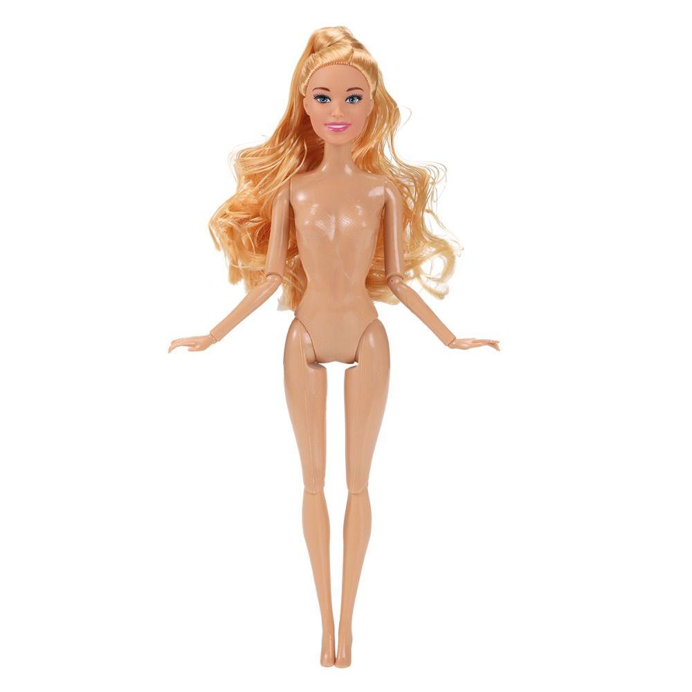 Princess Supermodel Nude Doll Dark Skin DIY Dress Up Toy Action Figure Body  Children Gift