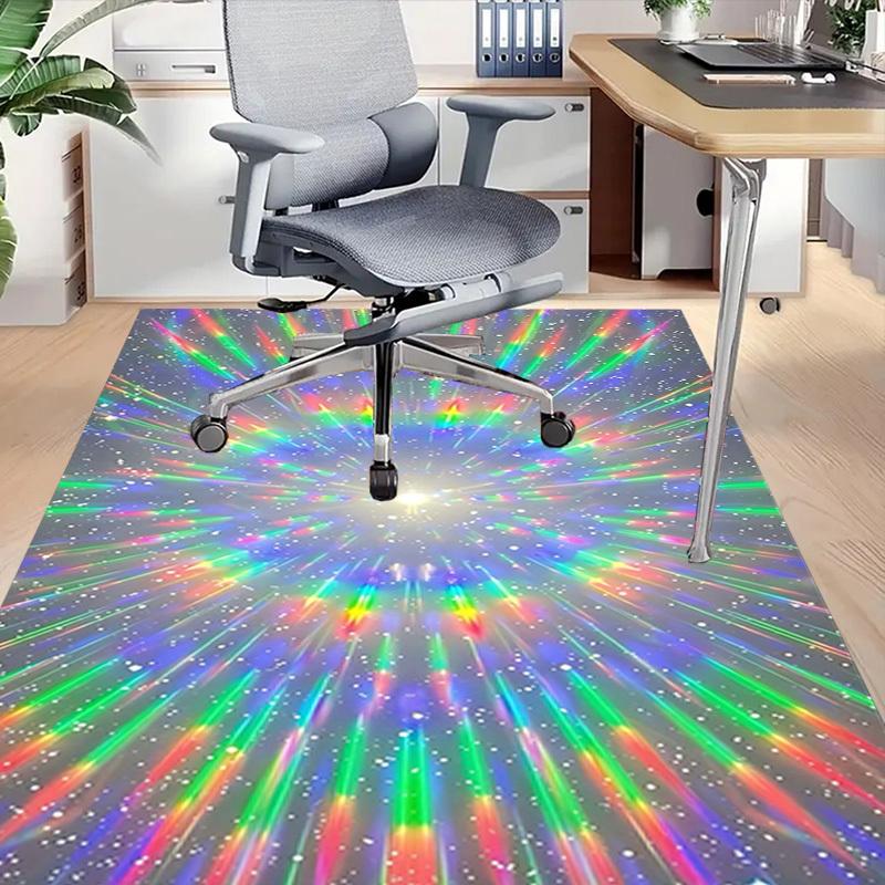 1PC Rainbow Starburst Extra Large Non Slip Floor carpet, Office, family, bedroom, Studio   Large Area Rug Indoor Rugs, , Vibrant Colors