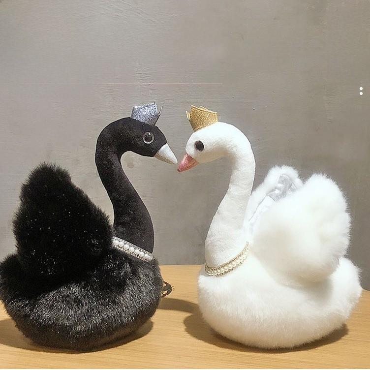 Plush Swan Toy With Pp Cotton Filling For Kids Gift And Collectible Decor