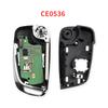 LIXIANG  for  Peugeot 207 307 407 208 308 408 607 Partner  Ce0536 433Mhz ID46 2/3 Buttons ASK FSK Modified Remote Car Key