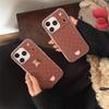3D Flocking Polka Dot Bear Case for iPhone 17/16 Pro Max/15/14