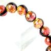 Glow-in-the-dark Kerama Sunset Orange Firefly Glass Bracelet for Men and Women, 8mm, Okinawa, Kerama Islands, Inner Diameter: Approx. 20cm